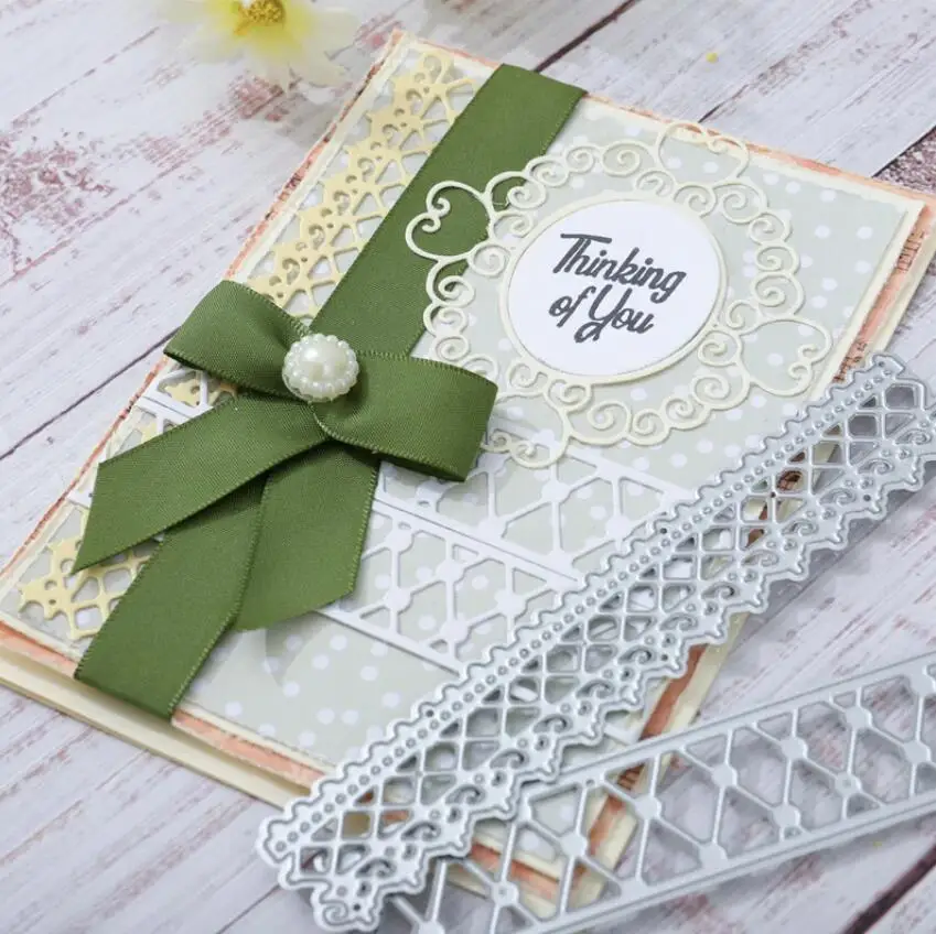 

Border Lace Frame metal cutting dies mold Scrapbooking paper craft knife mould blade punch template Embossing stencils 1PCS