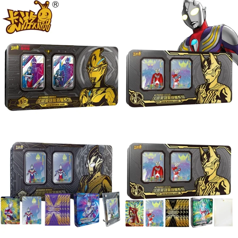 

KAYOU натуральная карта Ultraman, коллекция героев Вселенной, подарочная коробка на годовщину, серия анимационных игр, периферийные устройства, подарки