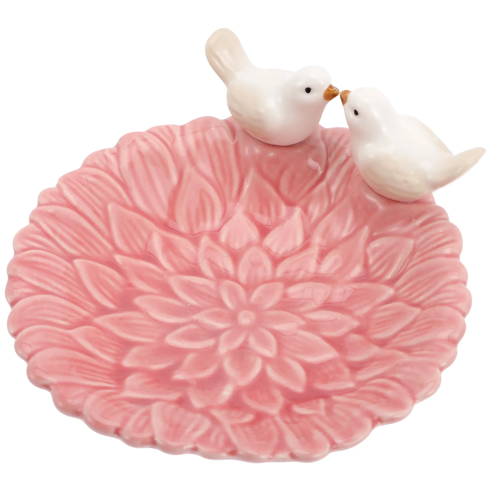 

Керамическая тарелка для украшений в виде птиц: шикарный декоративный поднос для хранения колец, ожерелий, серег, настольный органайзер, украшение для стола