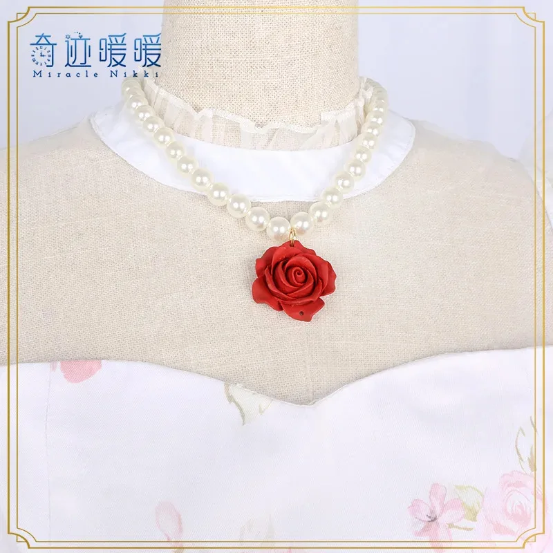 AIAI 2025Anime Miracle Nikki Cosplay Costume Kawaii Floral With Necklace Halloween Party Sexy Dress For Adult children