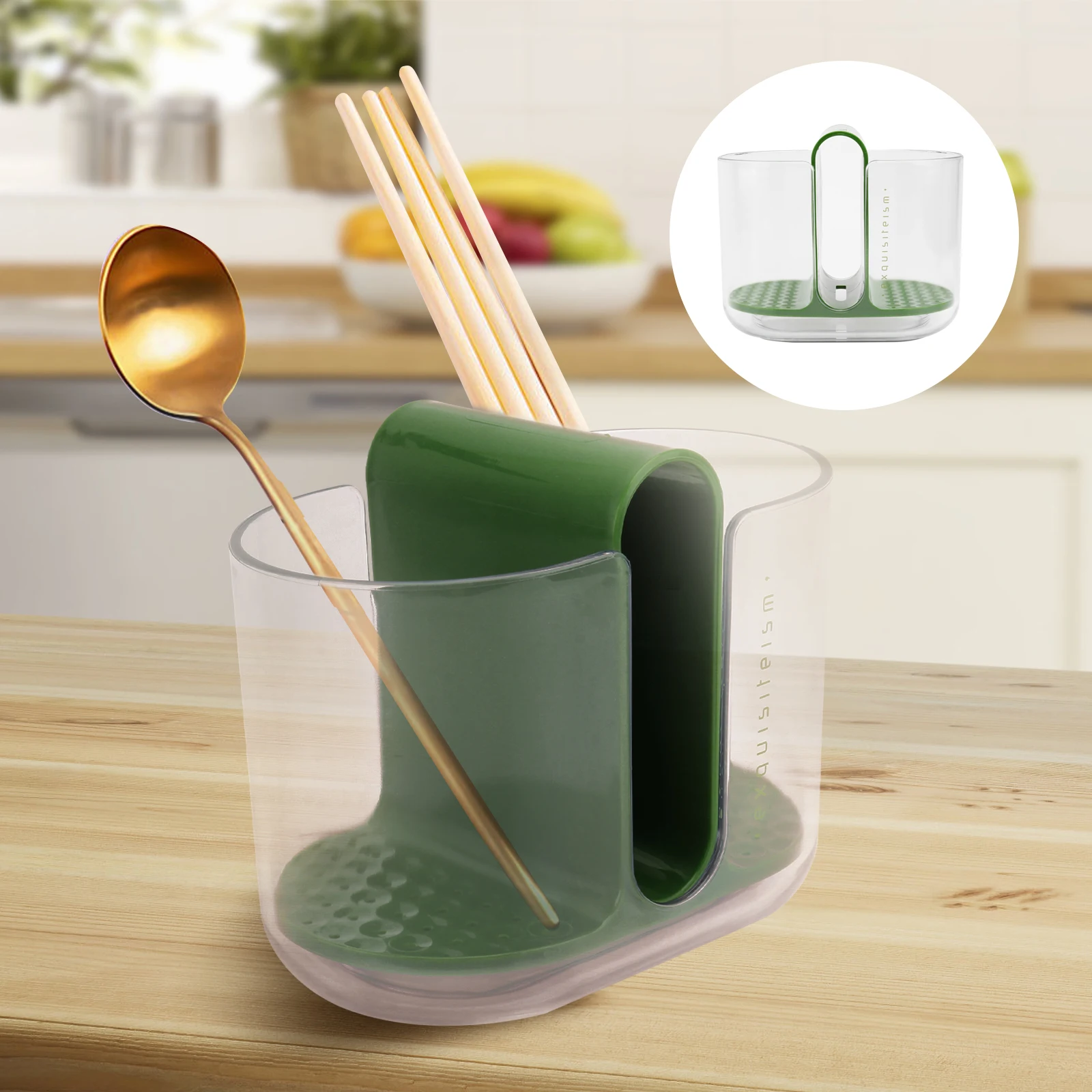

1pc Drying Rack Chopstick Basket Storage Box Kitchen Utensils Organizer Tableware Holder Draining Container Spoon Fork Holder