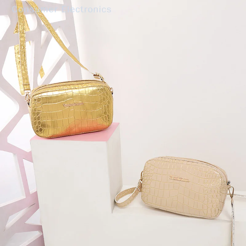 Alligator Single Shoulder Oblique Straddle Bag Female Mobile Phone Bag Large Capacity Simple Fashion Camera Bag