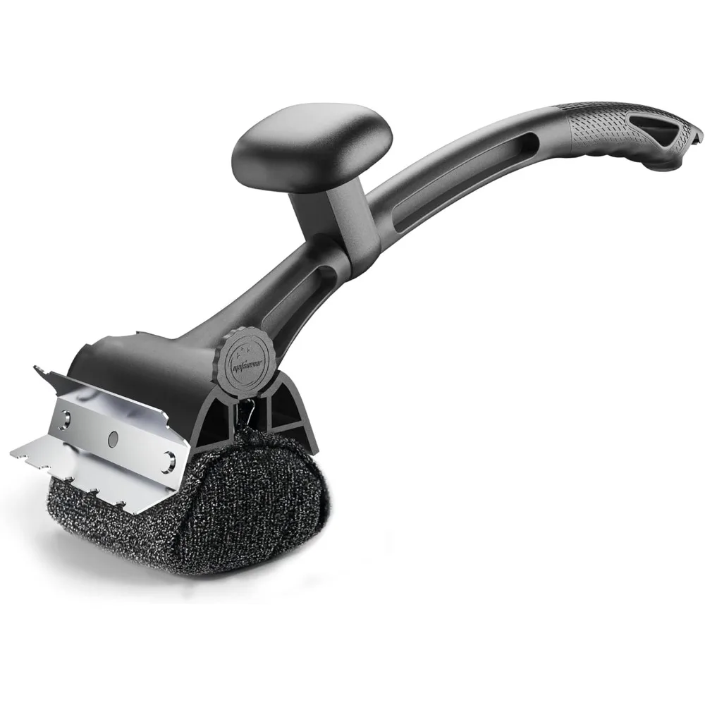 

Щетка для гриля для барбекю на открытом воздухе — сменная щетина, свободная головка + усиленный скребок — безопасные аксессуары для барбекю для фарфора/газа/ча