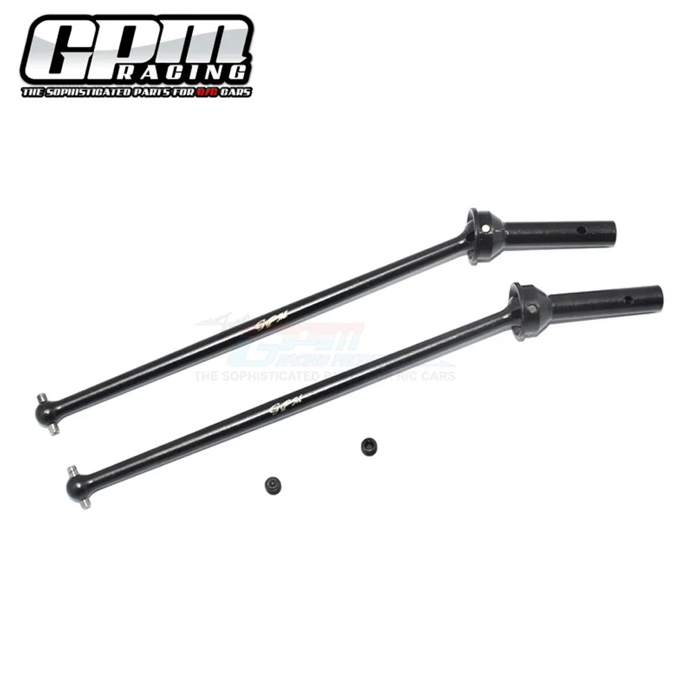 GPM for ARRMA 1/8 Kraton Outcast Notorious EXB 6S Metal Steel Rear CVD Drive Shaft Universal Joint Dog Bones AR310459 + AR310591