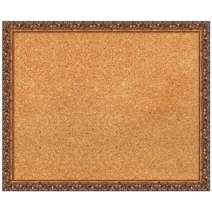 

Natural Cork Board for Wall 18x22 Vision Board with Bronze Frame Small Corkboard Office Decor for Home Organization Traditional