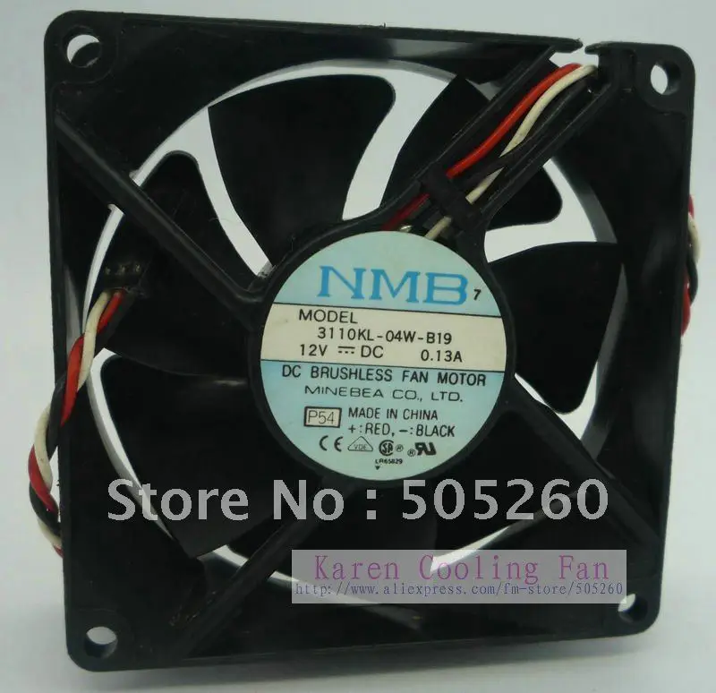 8025 12V 0.1A 3110KL-04W-B19 cpu cooler ฮีทซิงค์ axial Cooling Fan