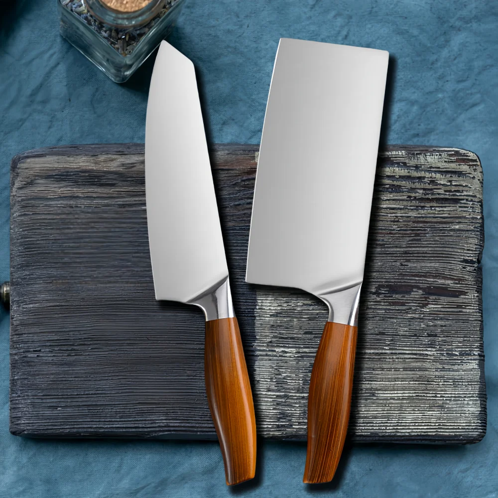 Japanese Kitchen Knife Set with Sheath 2