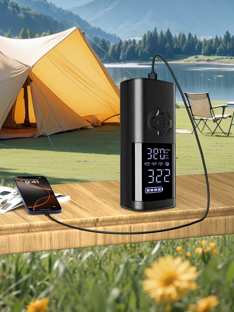 AliExpress SERVOMASTER 150PSI Wireless Car Tire Inflator Car Air Compressor Electric Tire Inflator Pump For Bicycle Motorcy Automotor Ball Inflator