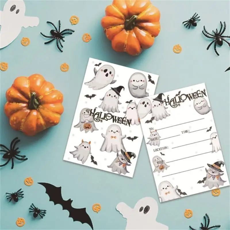 R53C 4x5Inch Party Invitation Halloween Greeting Cards For Halloween Holiday Supplies