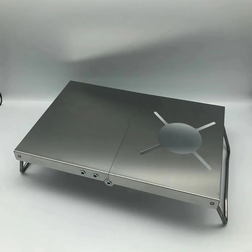 

Folding Stove St Outdoor Burner Stainless Steel Bracket Silver Portable Camping BBQ Charcoal Furnace Heat Resistant