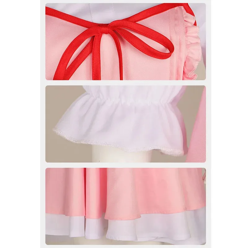 2025년 11월 애니메이션 당신의 거짓말에 미야조노 카오리 코스프레 달콤하고 사랑스러운 공주 드레스 학생 캠퍼스 의상 코스프레 가발 여성용