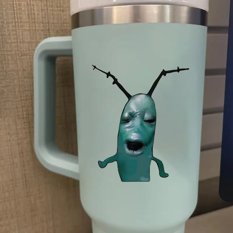 1 قطعة مضحك ميمي دراجة نارية ملصقات مقاومة للماء للدراجات النارية خوذة خزان الوقود لوحات جانبية سكوتر محمول شارات الفينيل #5