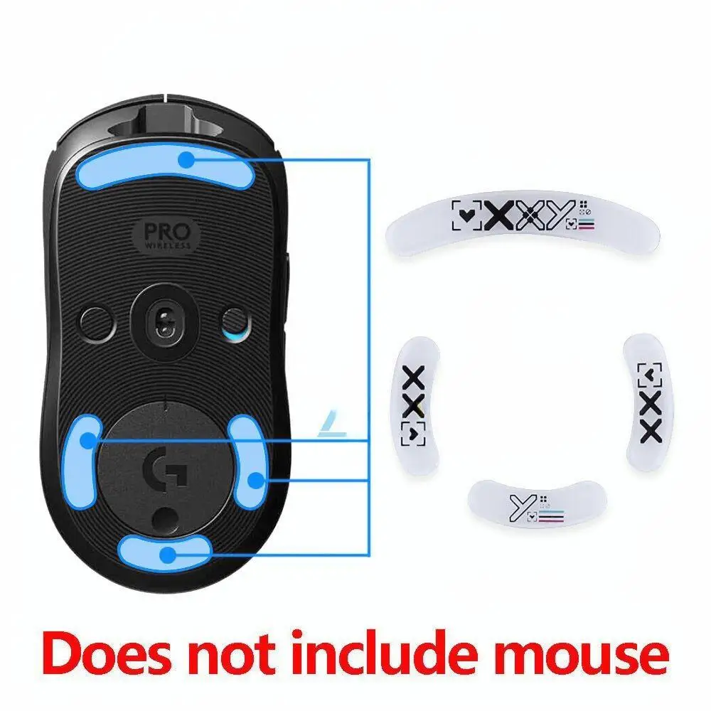 

Glass Mouse Skates For Logitech GPW 1th/2th/3th Generation Mouse Feet Pads Smooth Durable Slim 2.5D Curved Edge Mouse Accessorie