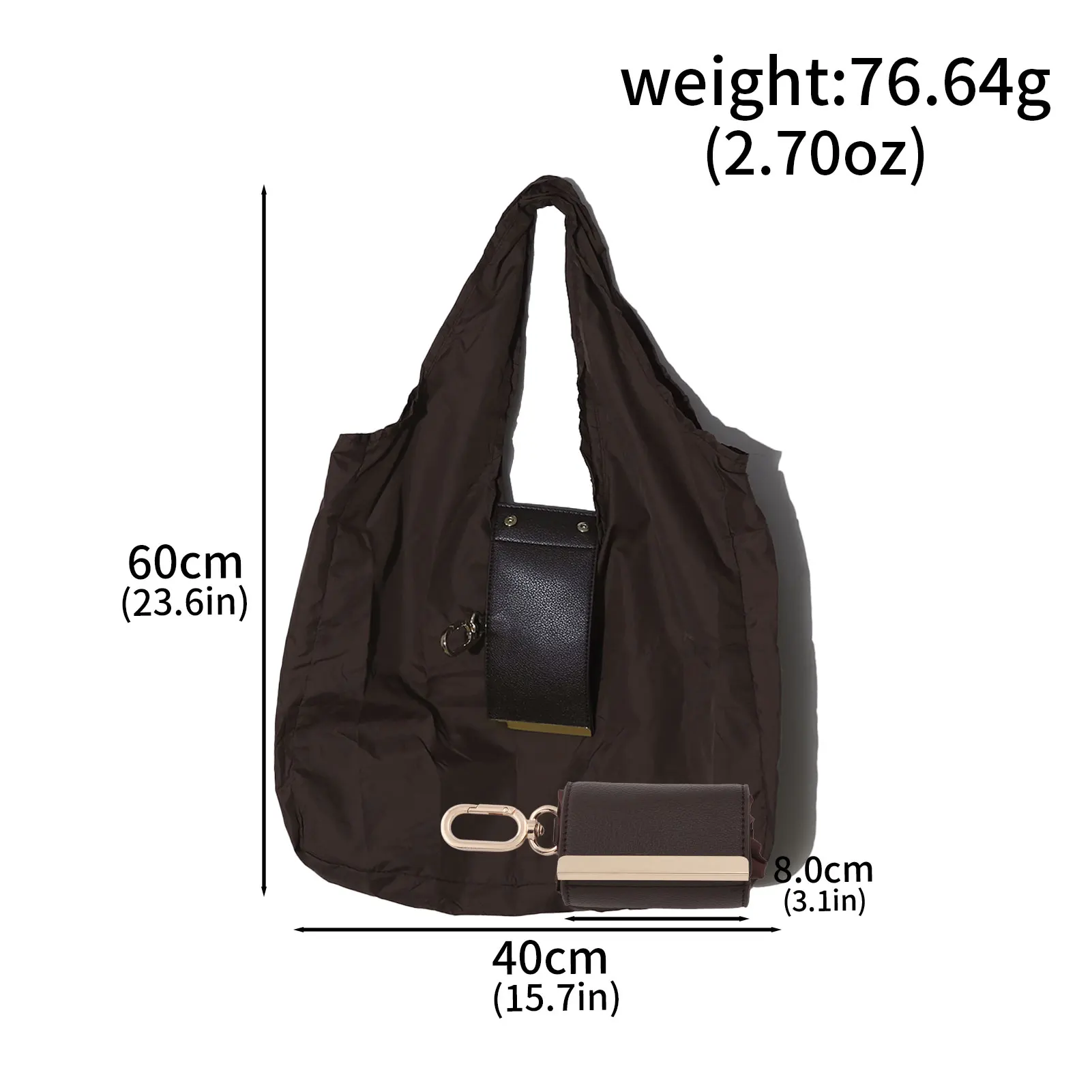 Creative Simple Storage Bag Keychain, Practical Gift
