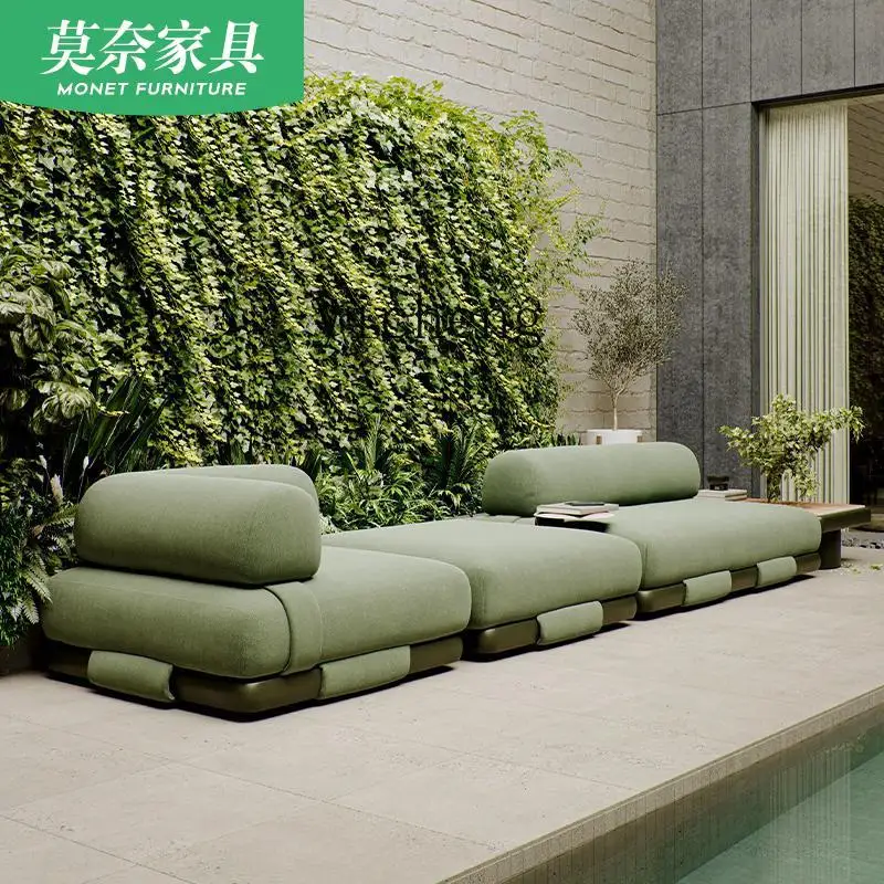 YFY  outdoor sofa combination module bed coffee table villa balcony outdoor garden waterproof and sun protection light luxury