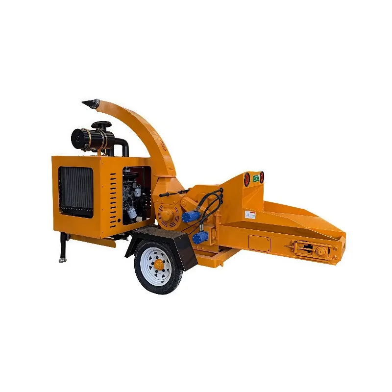 

Small Electric Wood Chipper Mulcher Low Noise Easy Maintenance for Municipal Greening Family Horticulture Shrub Branches Straw