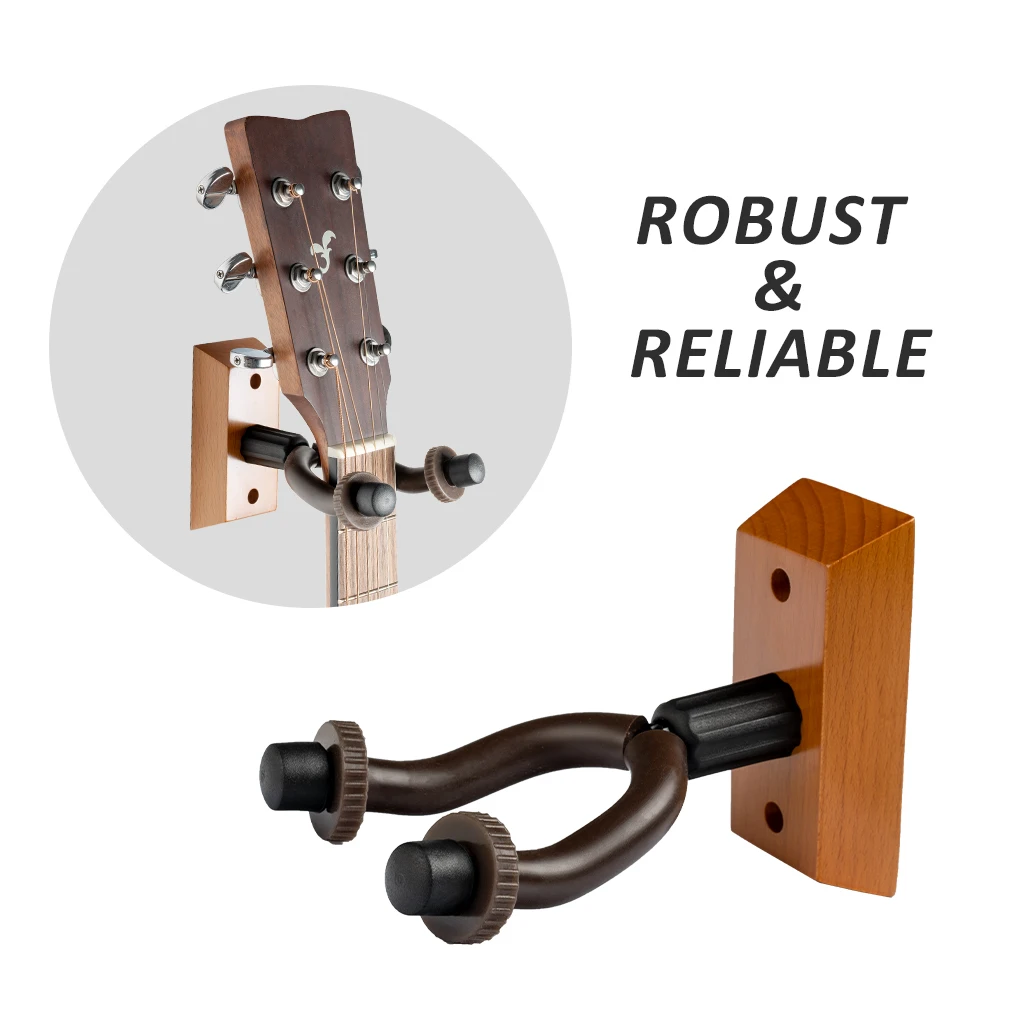 Guitar Wall Mount Bracket Holder LED Light Guitar Hanger Auto Lock Guitar Hanger For Guitar Bass Banjo Mandolin