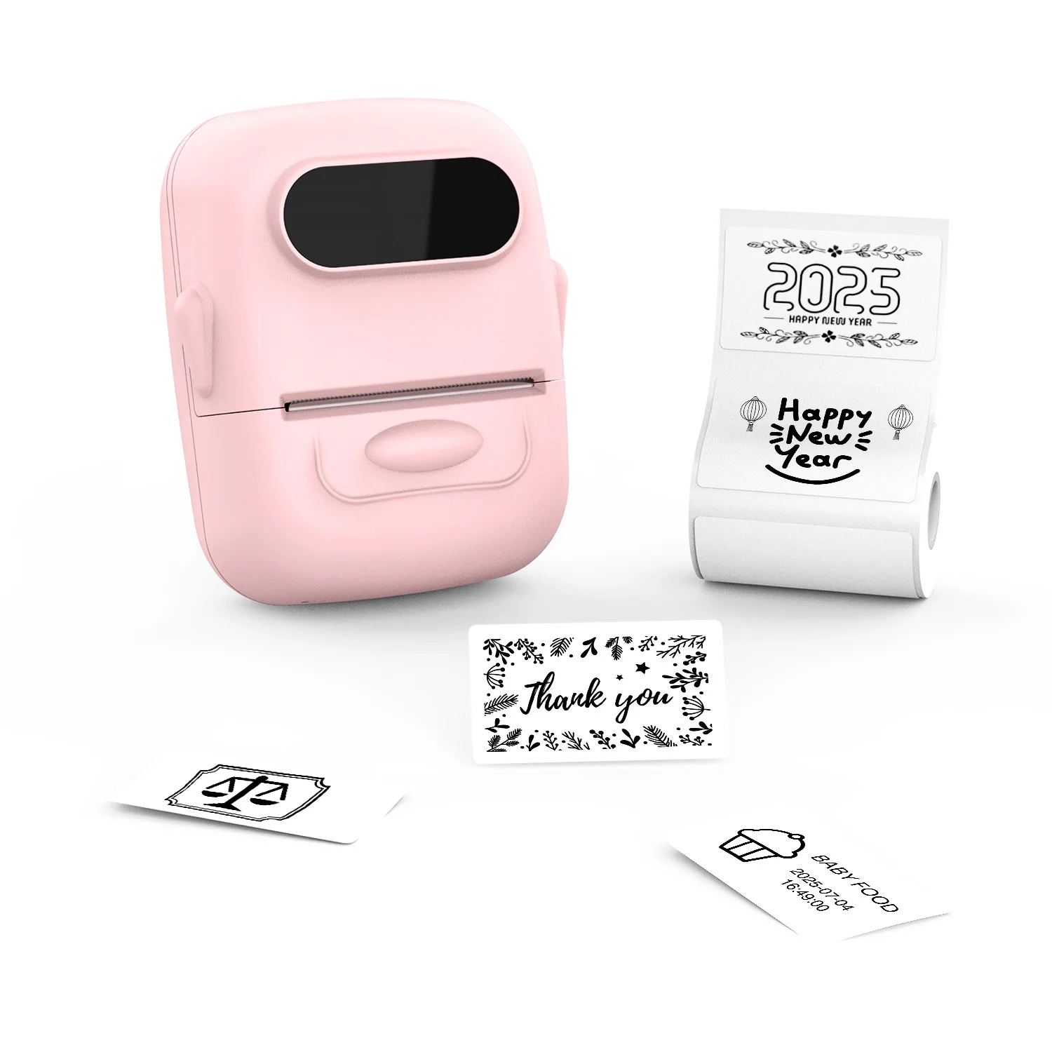 Mini label printer, thermal printer, household sticky notes, portable and compact Bluetooth name tag handheld printer