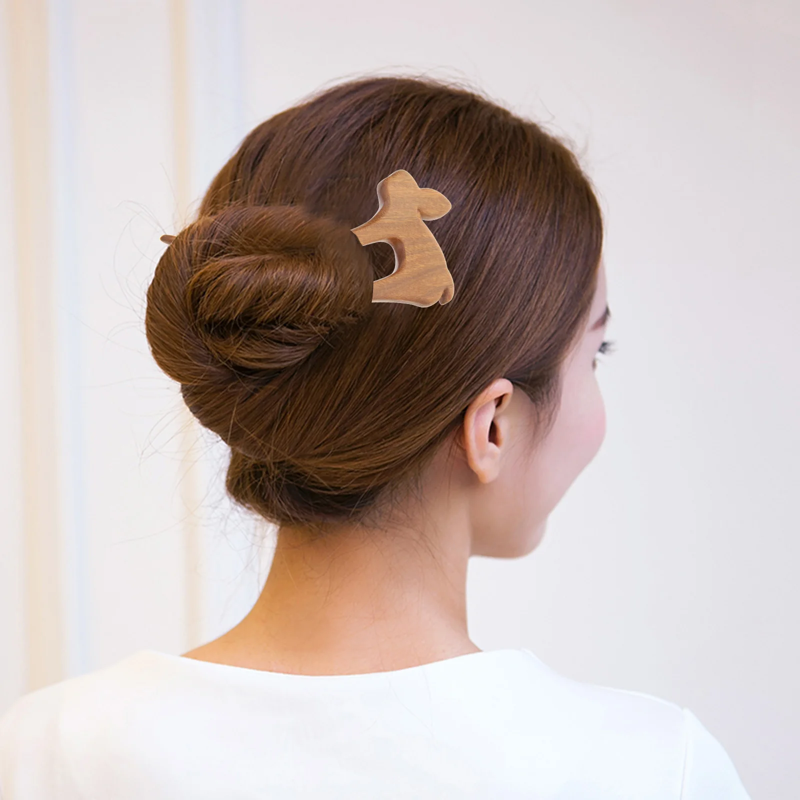

Wooden Ancient Style Hairpin Vintage Fork Retro Rabbit Accessories Hairsticks Women Girls