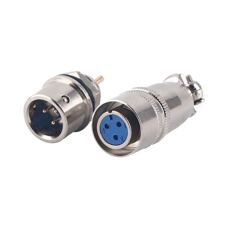 Aviation Plug/Socket XS8/9/10/12 JK-2/3/4/5 Pin J/Y Push-Pull Self-Locking Small Connector Gold Plated