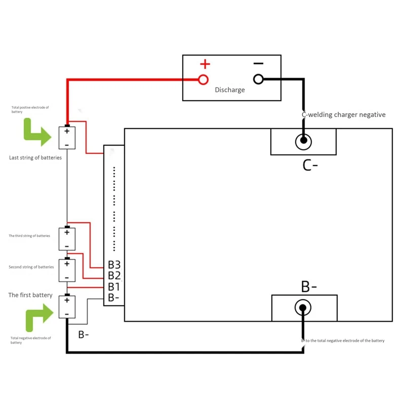 【جديد】4S 12V 50A BMS PCB لوح حماية بطارية UPS عاكس مع توازن لخلية بطارية Lifepo4 Life 18650 فوسفات الحديد