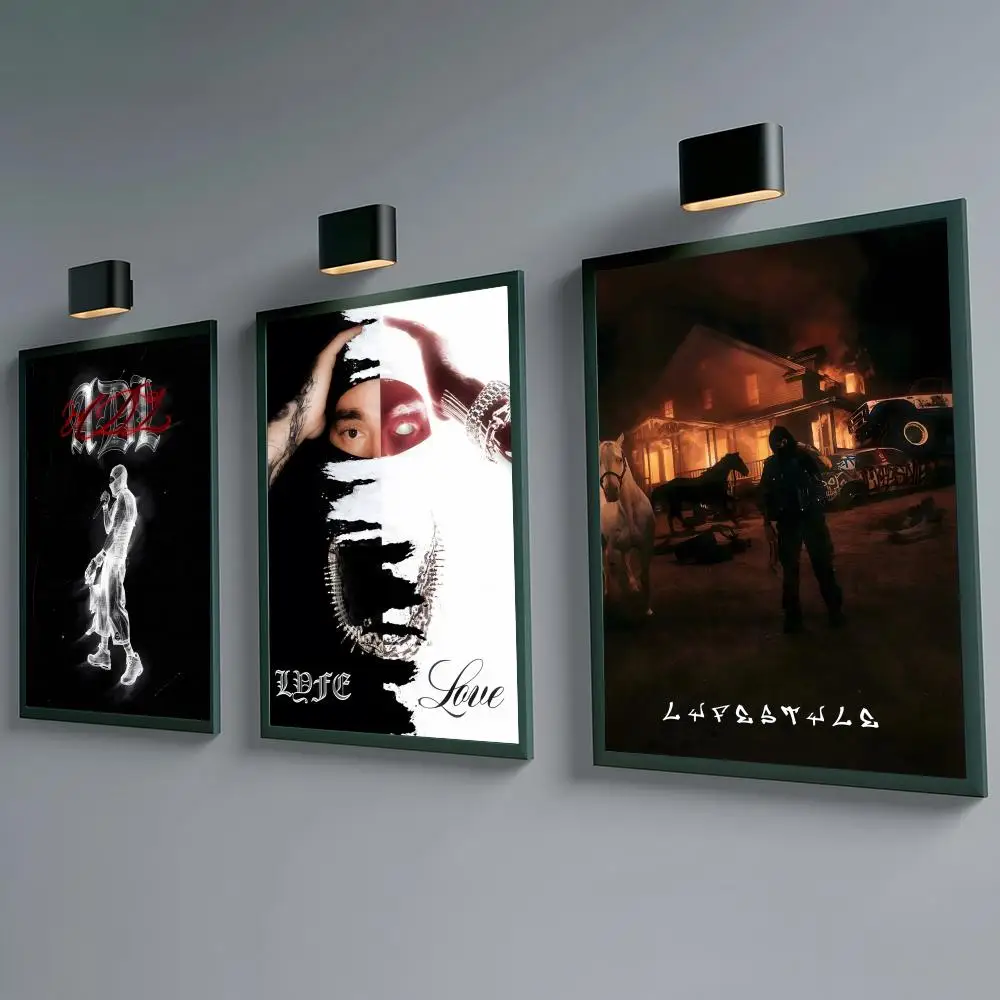Rapper Yeat Poster Self-adhesive Waterproof Paper Sticker Coffee House Bar Room Wall Decor