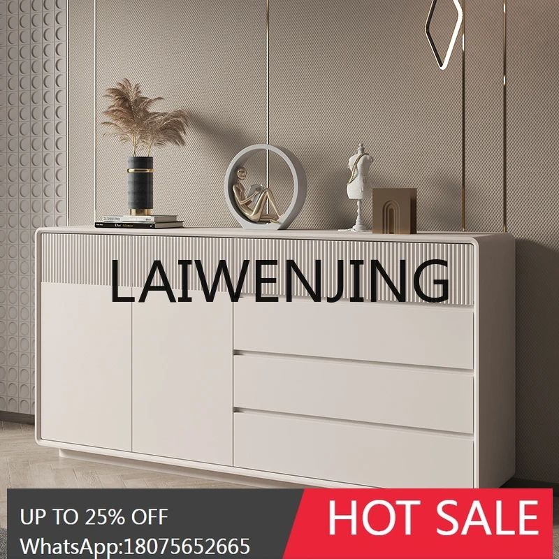 

Italian-Style Light Luxury Hallway Partition Living Room Cabinet Wall-Mounted Solid Wood Decorative Modern Sideboard Cabinet