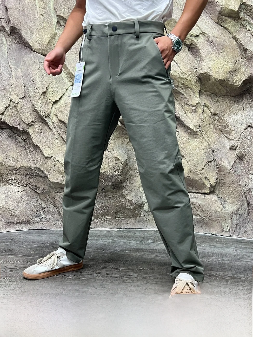 Dingli Recommended 3D Tailoring Waterproof Windproof Tear Resistant Quick Dry Soft  Men's Climbing Long Pants Straight L...