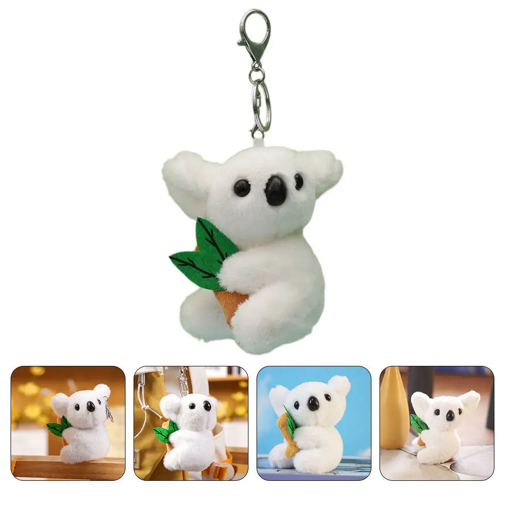

Koala Keychain Pendant Soft Stuffed Koala Decorative Bag Key Ring Accessories Hanging Ornament for Keys Backpacks