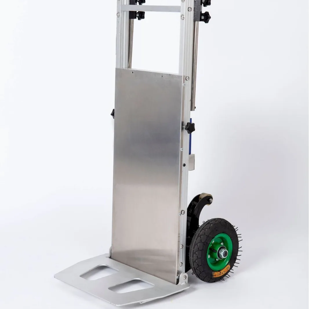 จีนอลูมิเนียม Lithium-ion ไฟฟ้า Climber บันไดมือรถเข็นสองล้อ Climber บันไดไฟฟ้าโหลดสูงรถเข็น Cargo