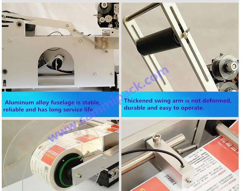 Top Quality MT-50D Semi Automatic Round Bottle/jar Labeling Machine With Hot Stamp Coder