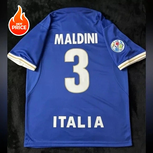 

Maldini No. 3 Italian 1996 Retro Home Blue 3d Printed Short-sleeved, Unisinc-friendly In the summer of 2025