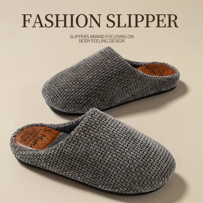 

Женские тапочки, хлопковые тапочки, модные плюшевые утепленные зимние теплые домашние тапочки, унисекс, домашняя повседневная обувь для дома