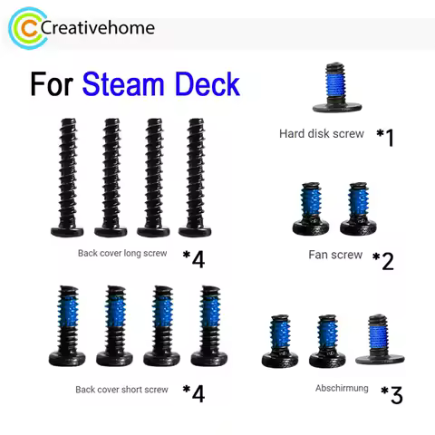 Repair Screw For Steam Deck Game Console Back Cover Screws / Abschirmung Screws / Fan Screws / Hard Disk Screw Replacement Part