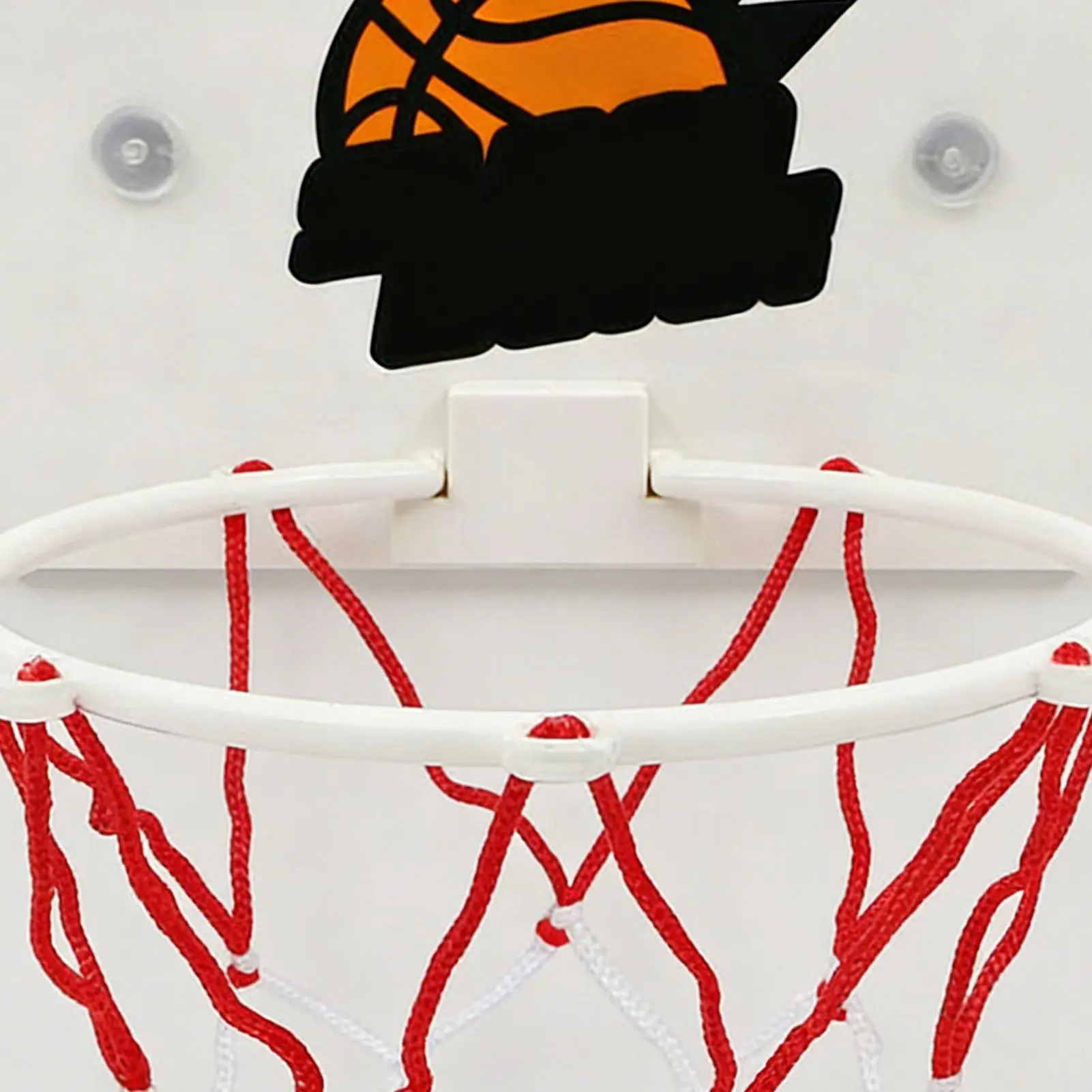 

Suction Cup Basketball Hoop With 4 Balls 1 Pump Wall-Mounted Basketball Hoop Mini Basketball Hoop For Home Living Room,