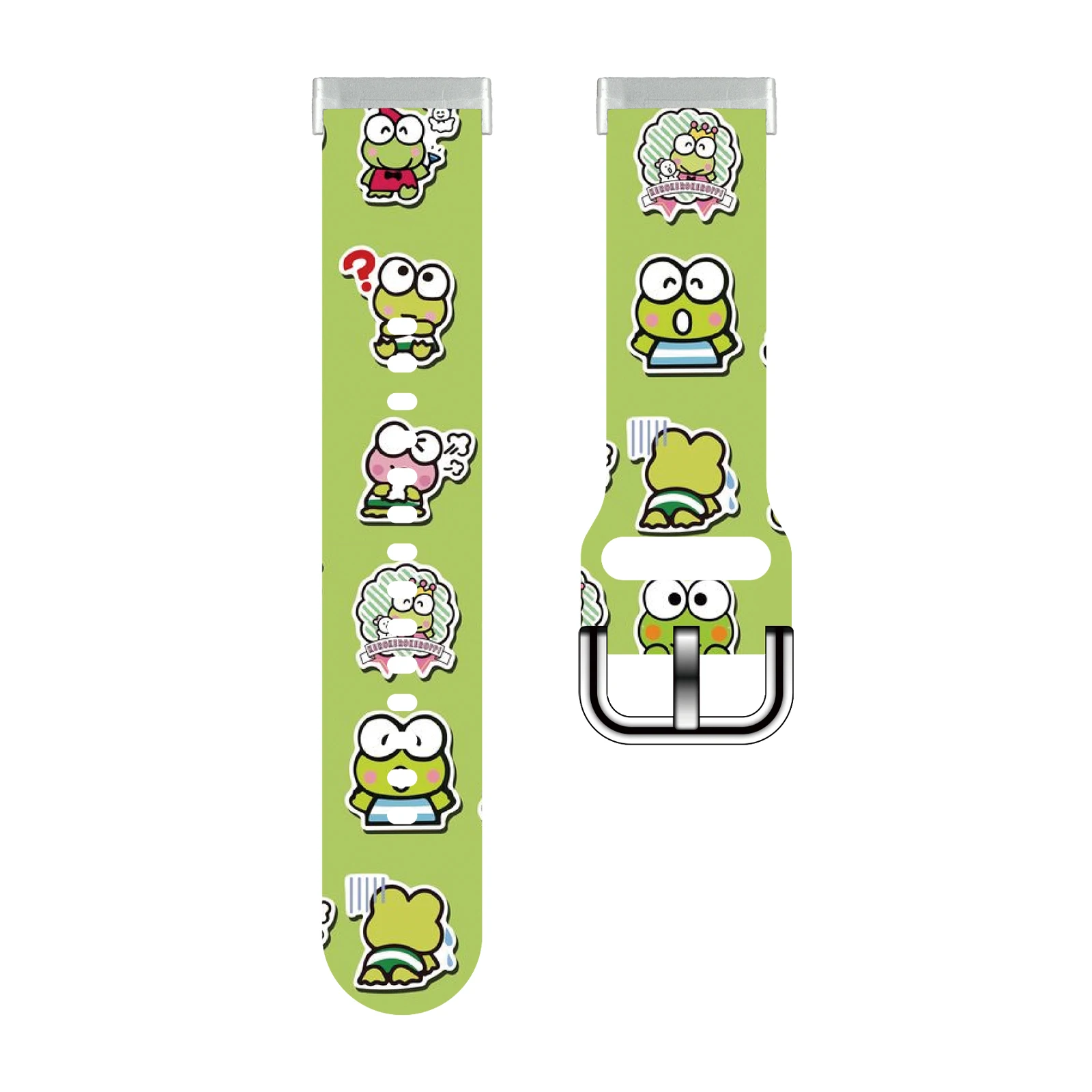 

Sanrio Keroppi Print Strap for Fitbit Sense/Sense 2 Watchband Replaceable Bracelet for Versa 4/3 Watch Band for Women as a Gift