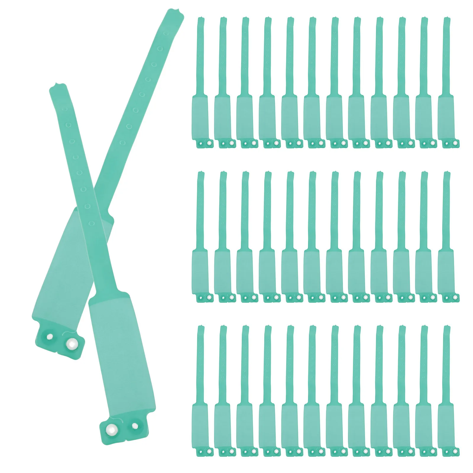 

100Pcs Writable PVC Wristbands Disposable Medical Identification Hospital Patient Id Bands for Events and Kids Bright Colored