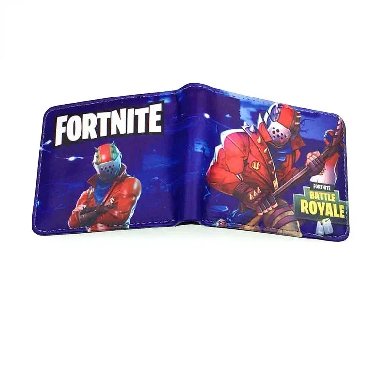 Fortnite PU Wallet High Quality Popular Leather Anime Wallet with Coin Pocket Card Holder Men\'s Women\'s Purse