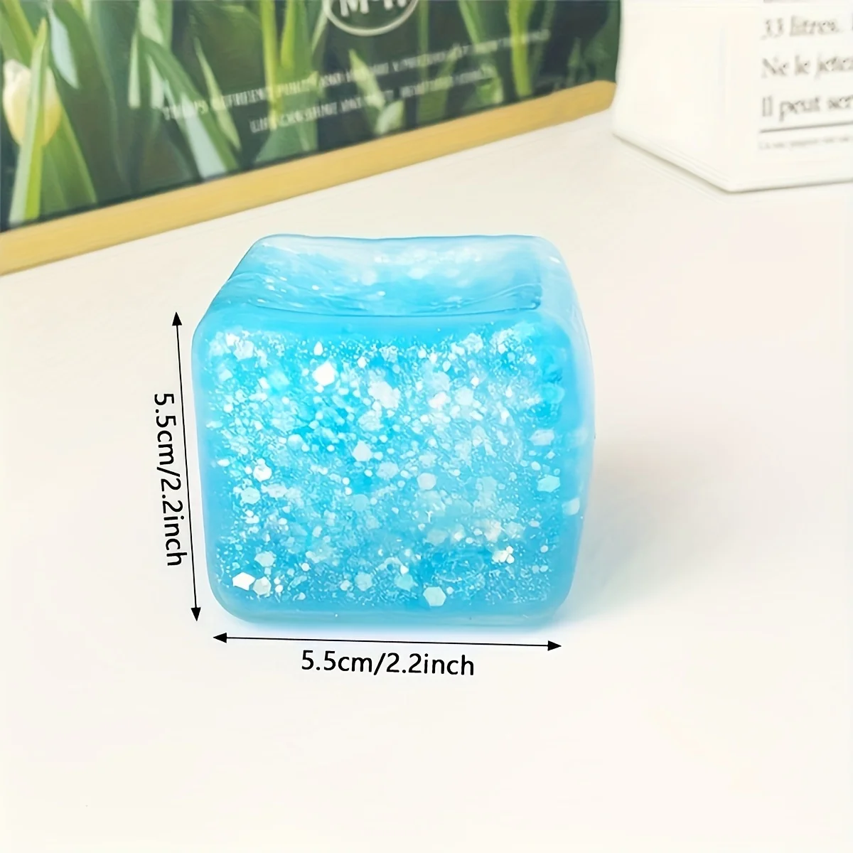 Squishy Slow Rebound Water Cube Toy, Adorable Relax Fidget Tool, Soft Stress Relief Party Festival Gift