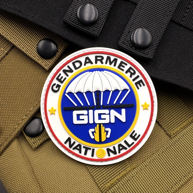 

1 шт., нашивка на значок морального стиля Gign Parachute 3Dpvc, идеально подходит для нарукавной повязки, рюкзака и тактического жилета, украшения одежды
