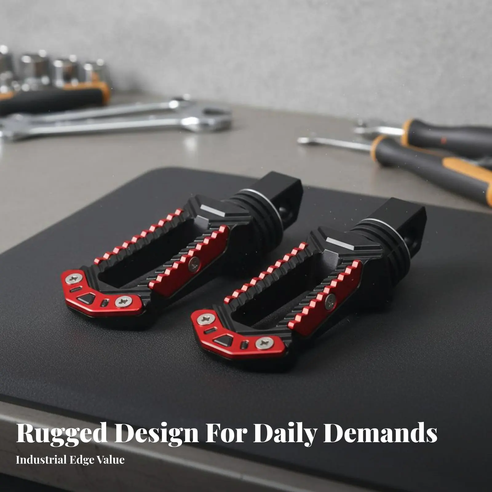 

2 Pieces CNC Aluminum Footpeg Lightweight Motorcycle Footpeg Rear Passenger Foot Peg Stylish Design Motorcycle Foot Pedal