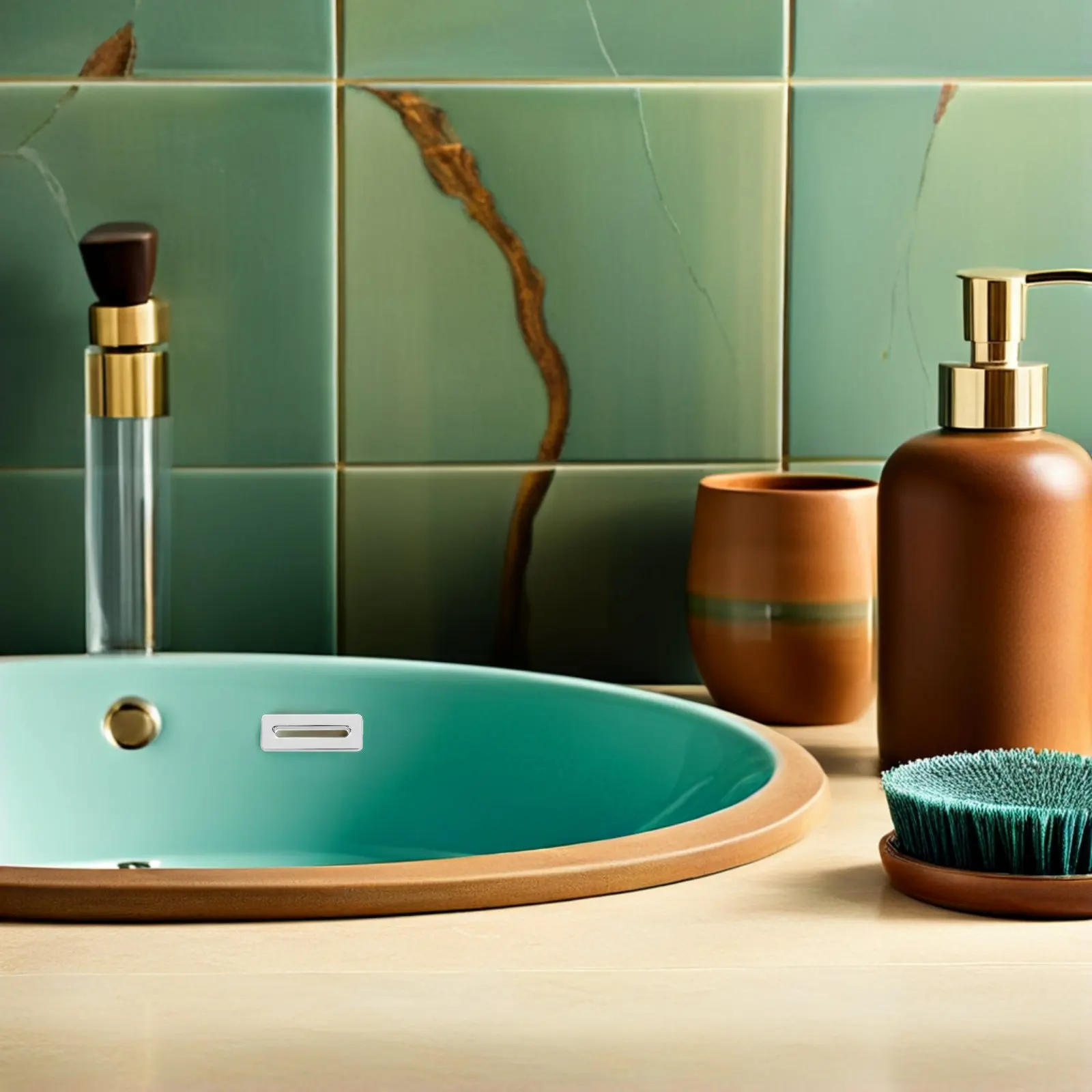 

3pcs Sink Drain Cover 2.08X0.79X0.75In Plastic Bathroom Basin Cap For Bathtub Vanity Replacement Washbasin Drain Overflow Cover