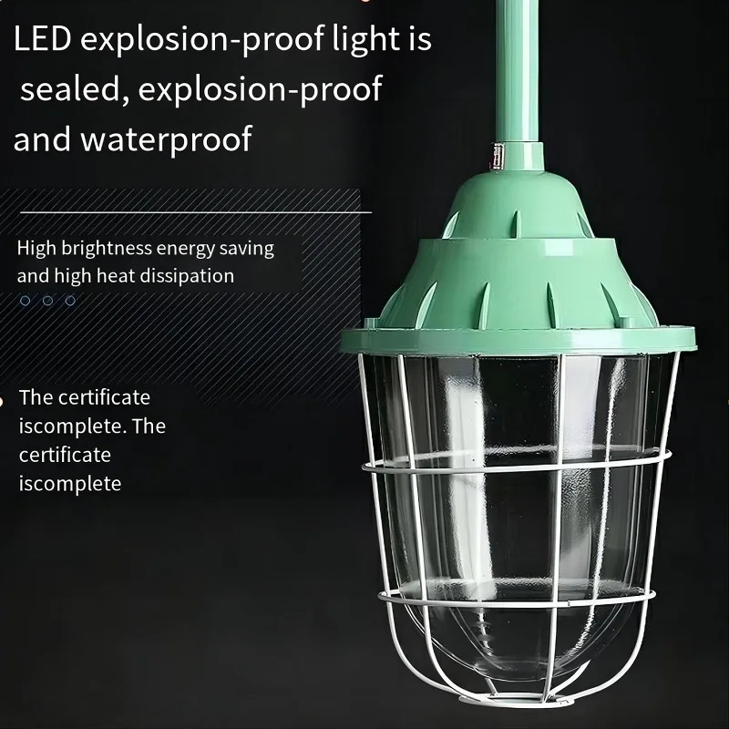 Imagem -02 - Universal Qualificado Led Lâmpada à Prova de Explosão Flameproof Light Oficina Fábrica Armazém Garagem Posto de Gasolina