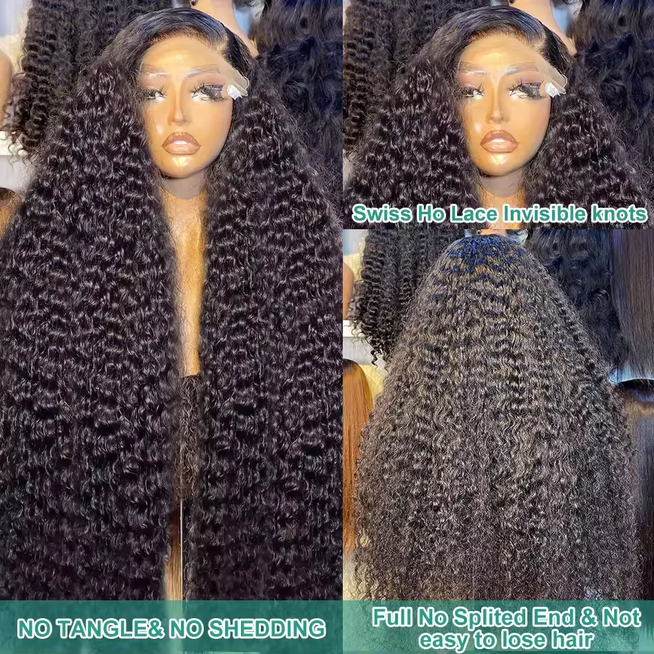 IRoshion Curly 220% 30 42 Inch HD 13x6 Lace Front Human Hair Wigs Loose Deep Wave 13x4 Lace Frontal Wig 5x5 Glueless Closure Wig