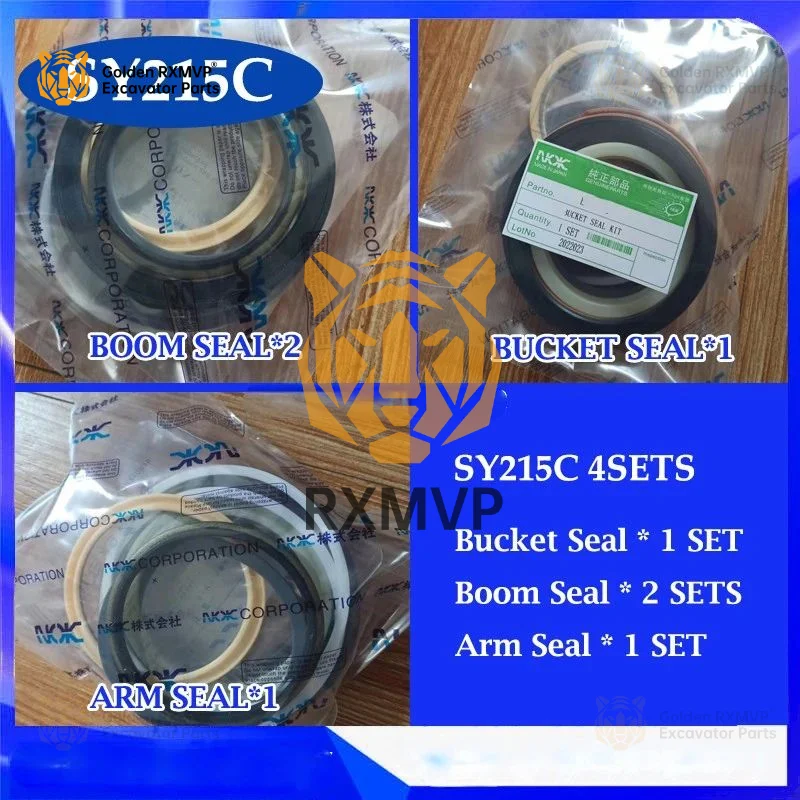 For Sany SY215C  Arm/Boom/Bucket Cylinder Seal Kit  215C Oil Seal Repair Kit Excavator