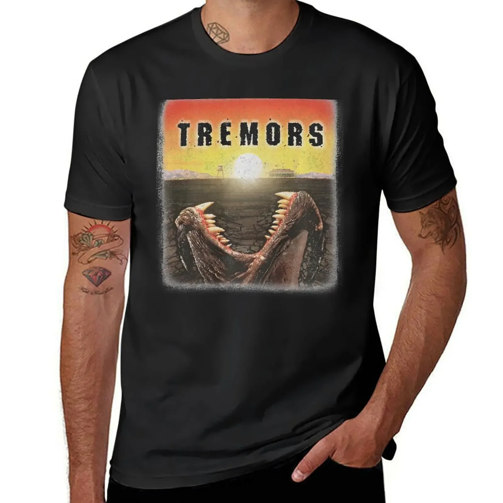 Tremors Distressed Mover T-Shirt customs design your own anime tshirt Men's t-shirts