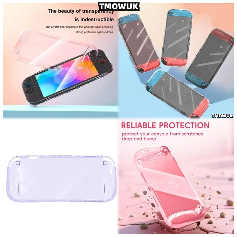 

For Nintendo Switch 2 Shockproof Soft Clear TPU Protective Shell Handheld Gaming Cover