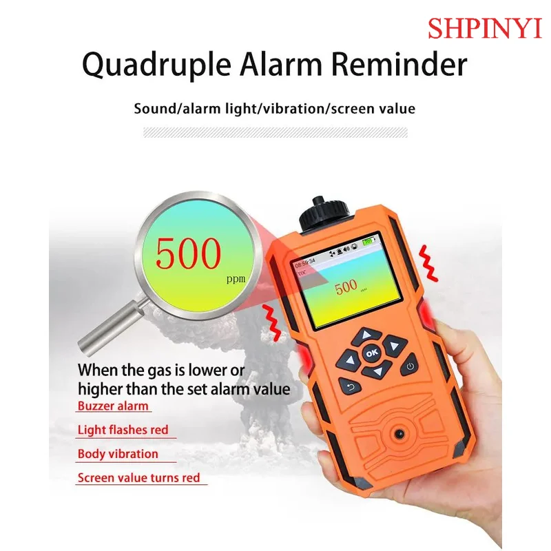 Aikesi X-4(BXVOC) Multigasdetector met ingebouwde pomp Draagbare VOC-analyzers met enkel gas PID-sensor