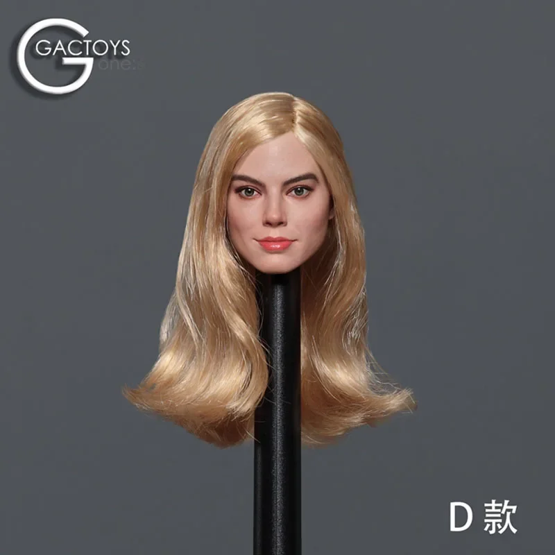 GACTOYS GC047 1/6 Margot Elise Robbie Head Sculpt Female Soldier Head Carving Model Fit 12'' Action Figure Body Dolls Toys Gifts