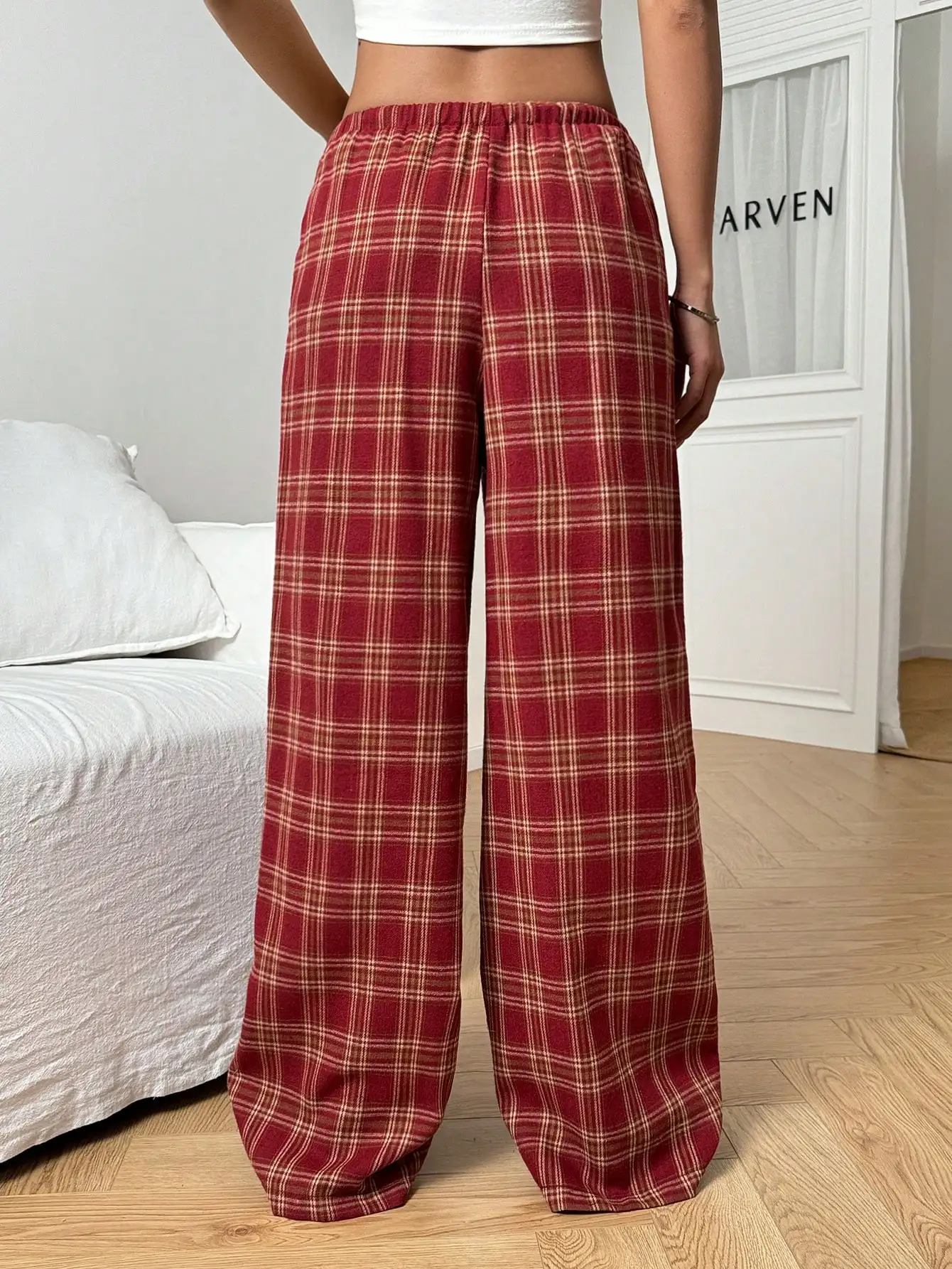 ntage Slouchy Women's Pants with Pockets, Tie Drawstring Waist, Retro Vibe & Aesthetic